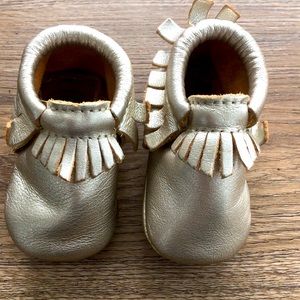 Freshly Picked baby moccasins, Size 2, 6-12 mos
